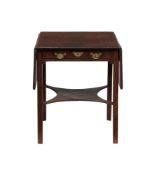 A GEORGE III MAHOGANY PEMBROKE TABLEIN THE MANNER OF THOMAS CHIPPENDALE