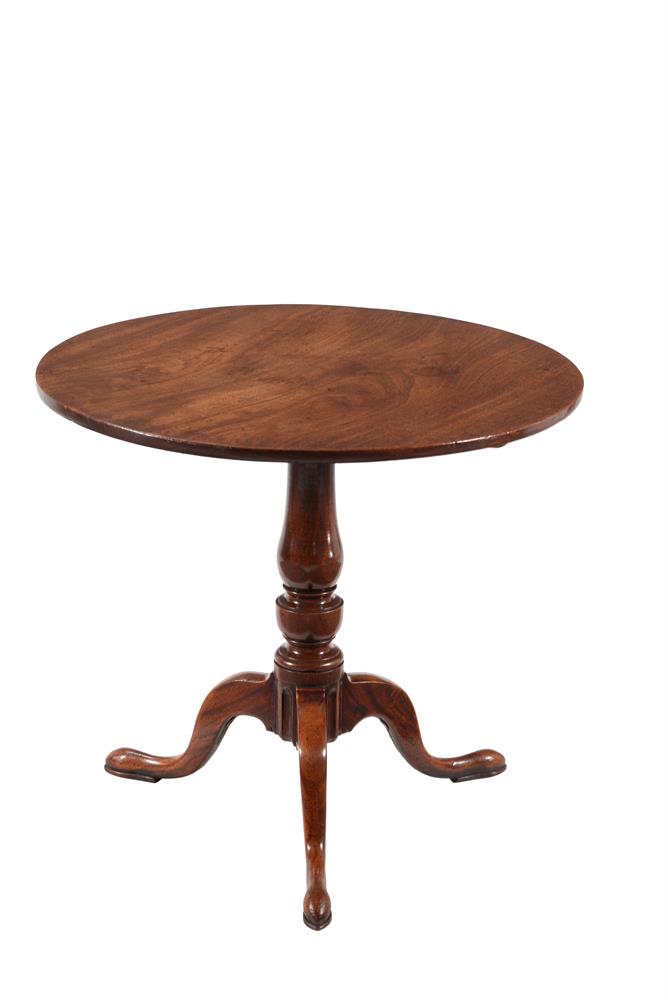 A GEORGE III MAHOGANY TRIPOD TABLE