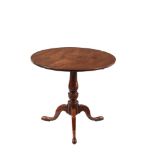 A GEORGE III MAHOGANY TRIPOD TABLE