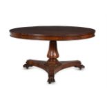 Y A WILLIAM IV ROSEWOOD CENTRE TABLE