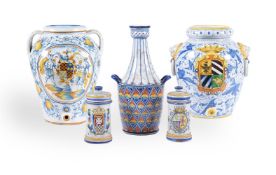 A SELECTION OF LATER MAIOLICA