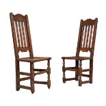 A PAIR OF OAK SIDE CHAIRS