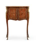 Y A KINGWOOD, MARQUETRY, AND GILT METAL MOUNTED SIDE CABINET IN FRENCH TASTE