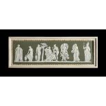 A WEDGWOOD SAGE-GREEN DIP JASPER RECTANGULAR PANEL