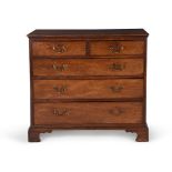 A GEORGE III MAHOGANY CHEST OF DRAWERS