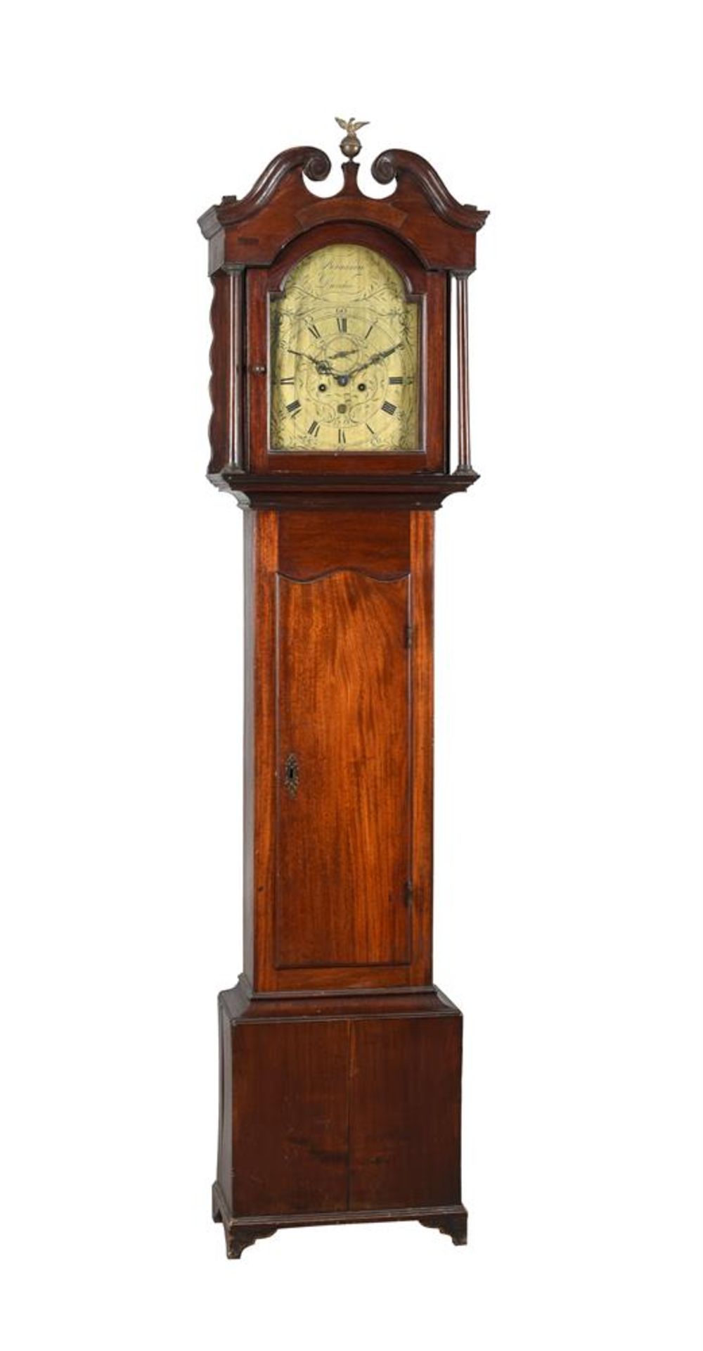 A GEORGE III SCOTTISH MAHOGANY EIGHT-DAY LONGCASE CLOCK MOVEMENT