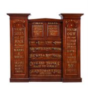 A VICTORIAN MAHOGANY COMPACTUM WARDROBE