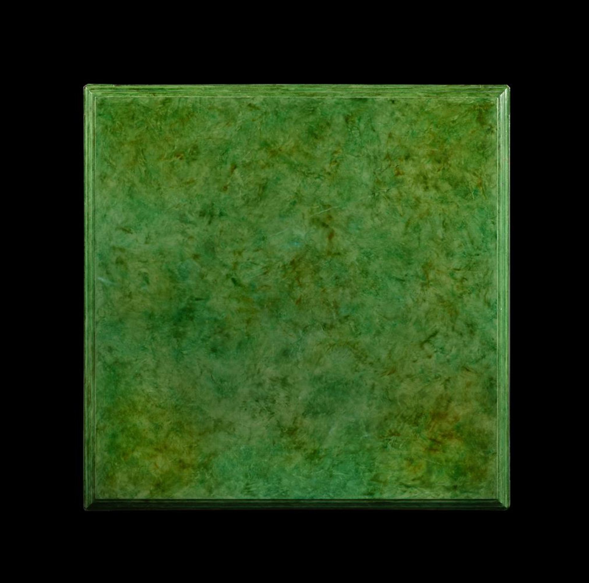 A SCUMBLED GREEN PAINTED LOW CENTRE TABLE - Bild 2 aus 2