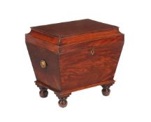 A REGENCY MAHOGANY WINE COOLER