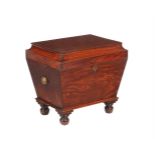 A REGENCY MAHOGANY WINE COOLER