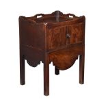 A GEORGE III MAHOGANY NIGHT COMMODE