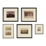 A SET OF 11 FRAMED AND GLAZED TRAVEL PHOTOGRAPHS