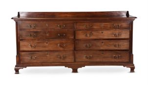 A GEORGE III MAHOGANY MULE CHEST