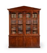 A WILLIAM IV MAHOGANY LIBRARY BOOKCASE