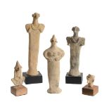 A GROUP OF THREE SYRIAN TERRACOTTA IDOLS