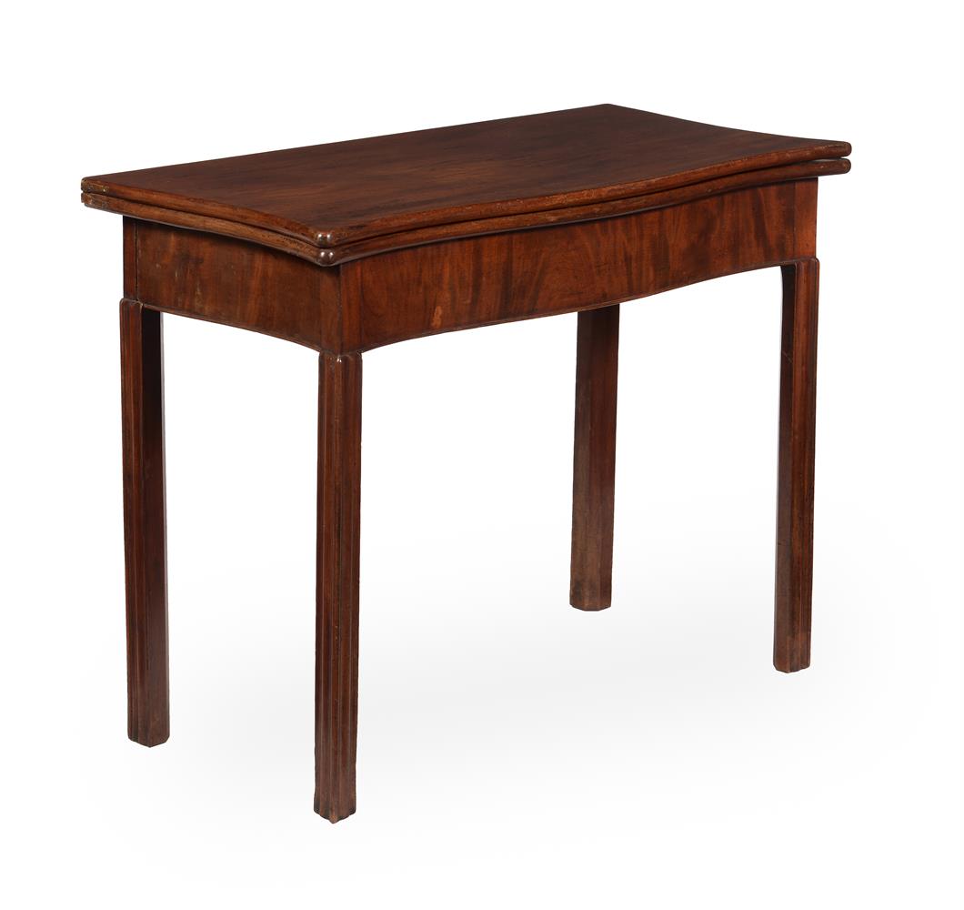 A GEORGE III MAHOGANY TEA TABLE - Image 3 of 4