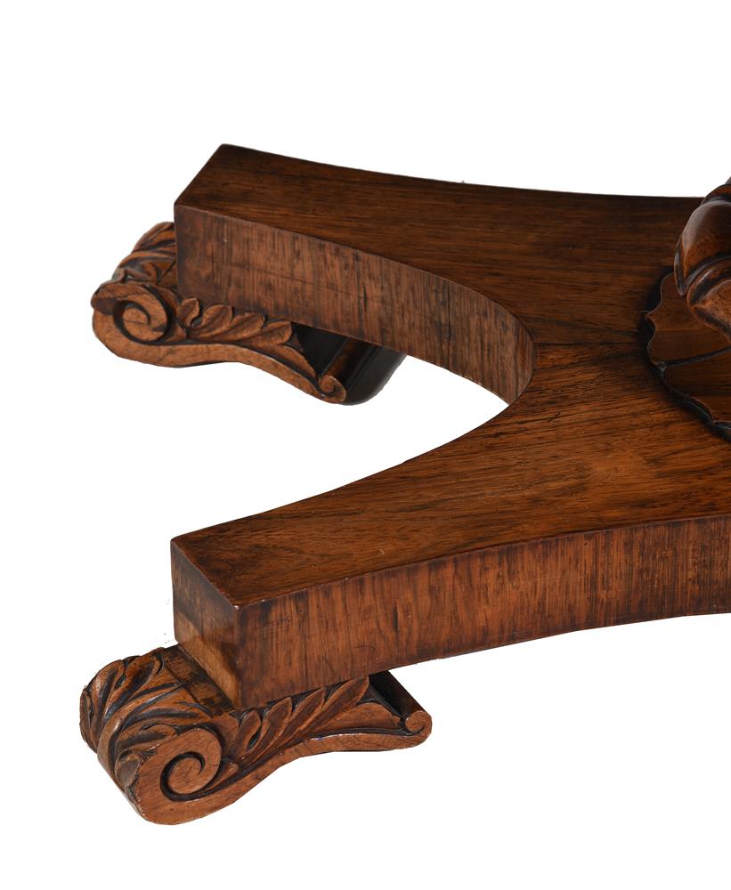 Y A WILLIAM IV ROSEWOOD LIBRARY TABLE - Image 6 of 6