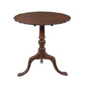 A GEORGE III MAHOGANY TRIPOD TABLE