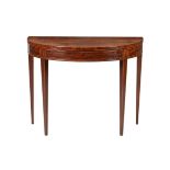 A GEORGE III MAHOGANY AND INLAID SIDE TABLE