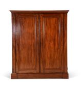 A VICTORIAN MAHOGANY WARDROBE