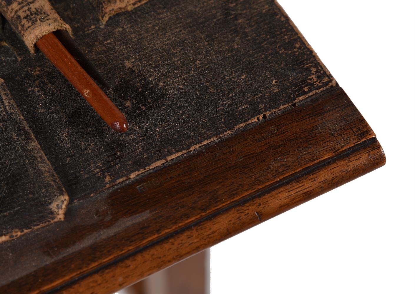 AN EDWARDIAN MAHOGANY METAMORPHIC SIDE AND WRITING TABLE - Image 3 of 3