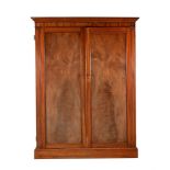 A GEORGE IV MAHOGANY LINEN PRESS