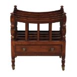 A REGENCY MAHOGANY CANTERBURY