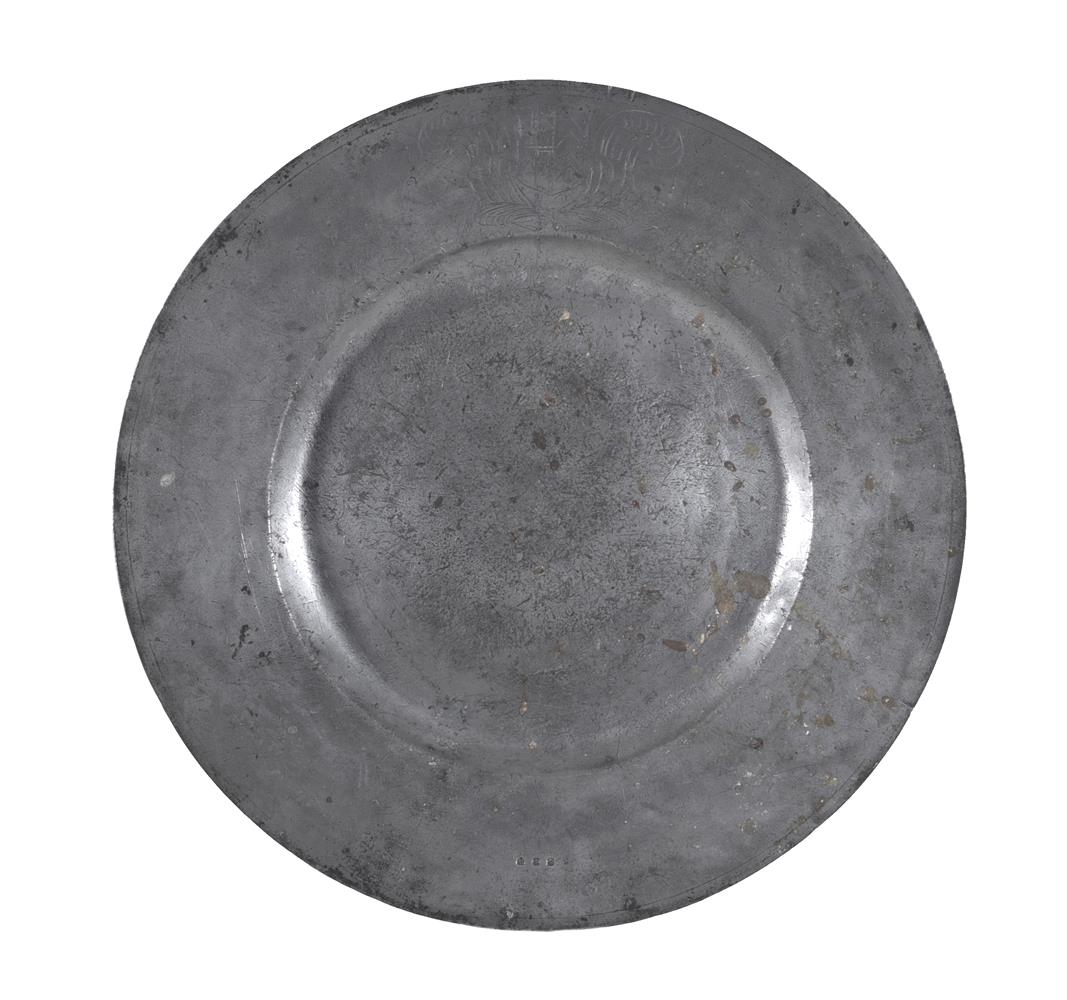A PEWTER CHARGER
