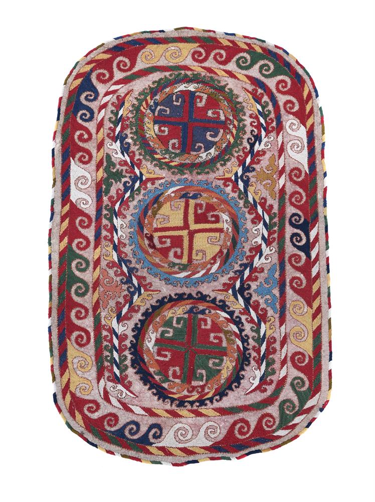 TWO UZBEK SADDLE COVERS - Image 2 of 5