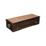 A SWISS WALNUT & MARQUETRY MUSIC BOX BY PVF, St. CROIX