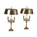 A PAIR OF TABLE LAMPS IN EMPIRE STYLE