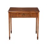 A GEORGE III MAHOGANY SIDE TABLE