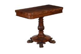 Y A WILLIAM IV ROSEWOOD TEA TABLE