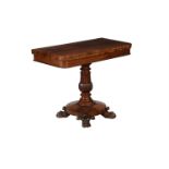 Y A WILLIAM IV ROSEWOOD TEA TABLE