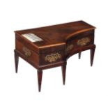 Y A PALAIS ROYALE MAHOGANY AND IVORY INLAID SEWING NECESSAIRE