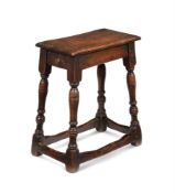 AN OAK JOINT STOOL IN 17TH CENTURY STYLE