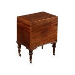 A REGENCY MAHOGANY CELLARET