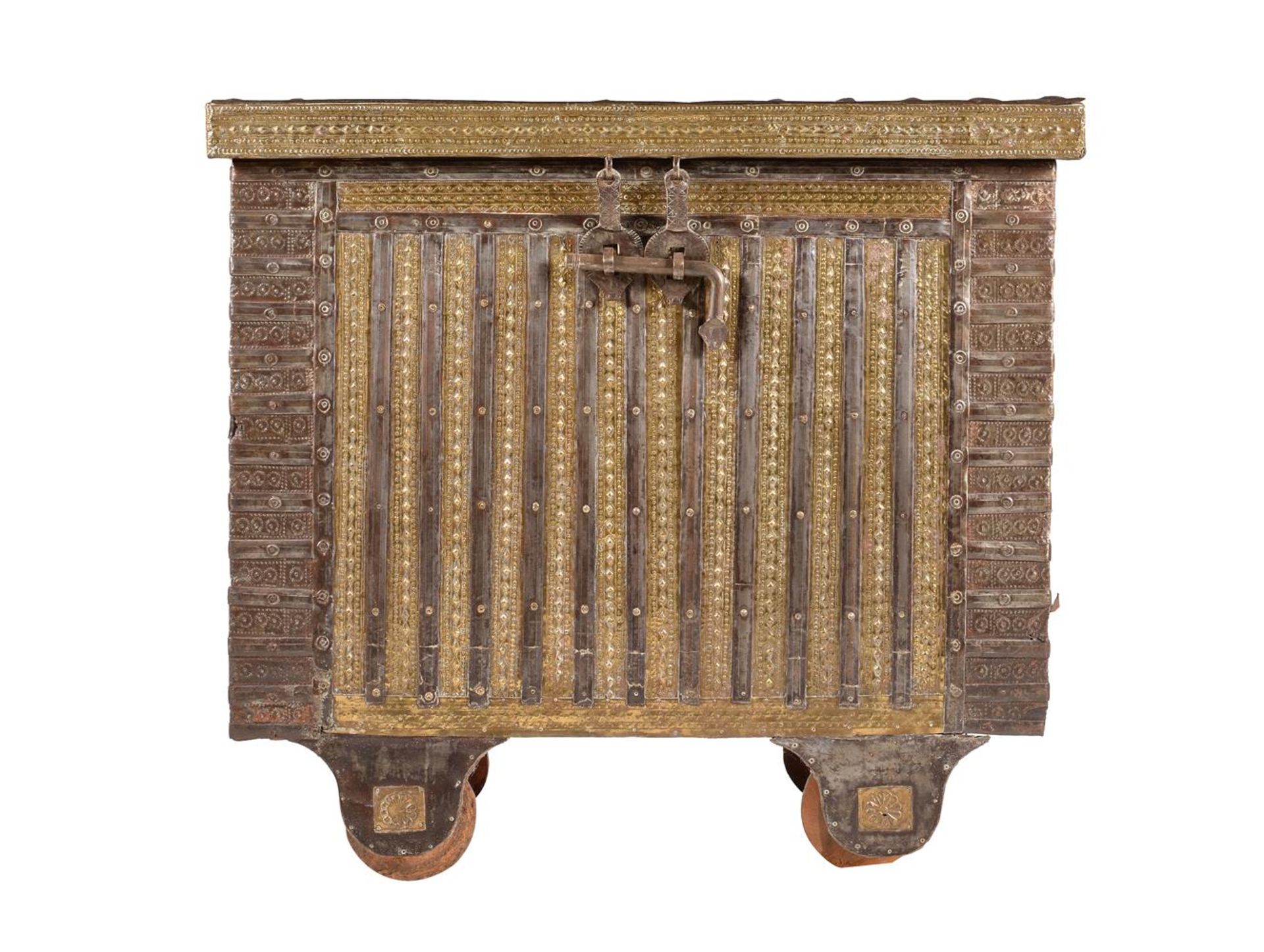 AN INDIAN, PROBABLY RAJASTHEAN, DOWRY CHEST