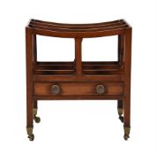 A REGENCY MAHOGANY CANTERBURY