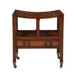 A REGENCY MAHOGANY CANTERBURY