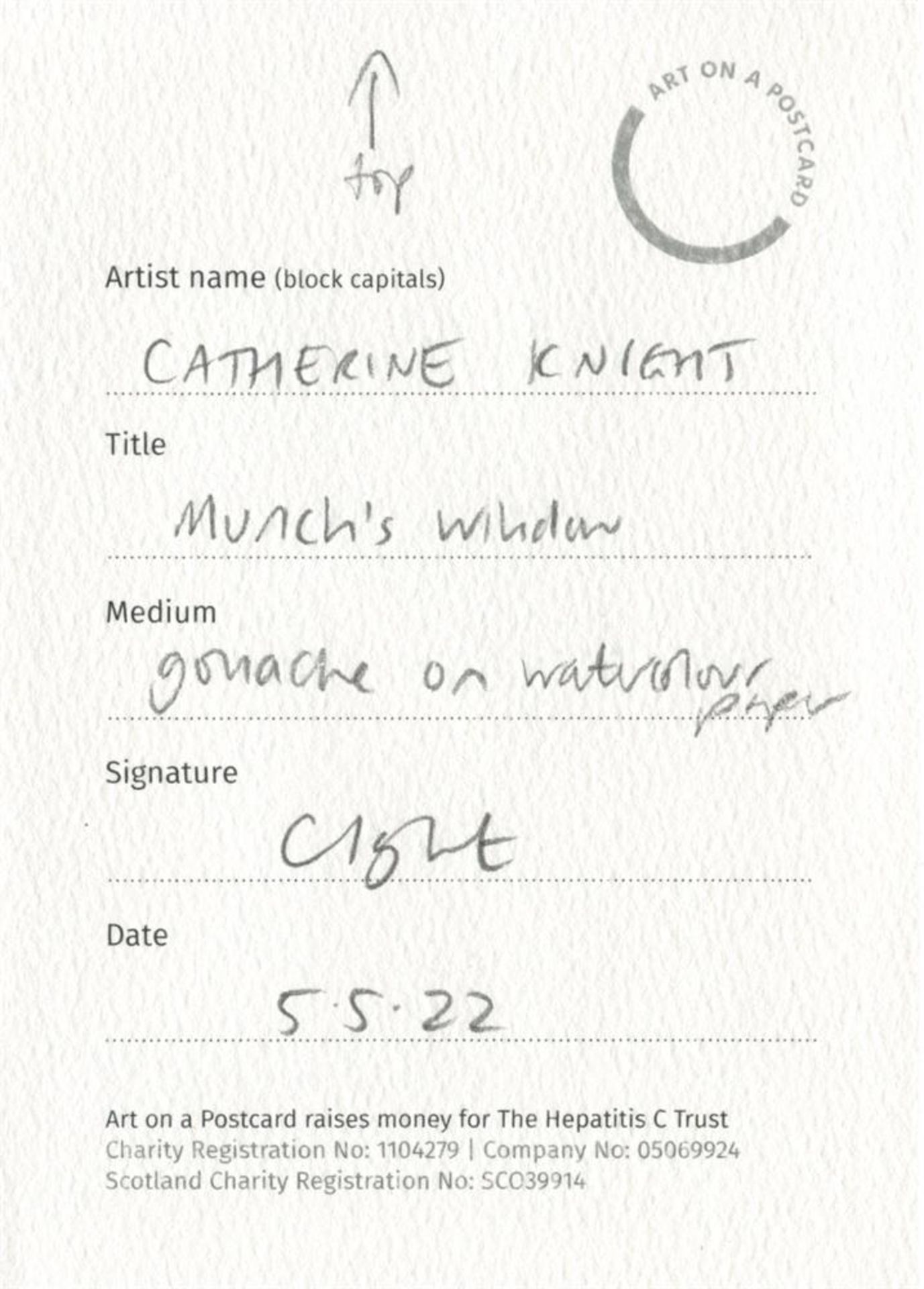 Catherine Knight, Munch's Window, 2022 - Image 2 of 3