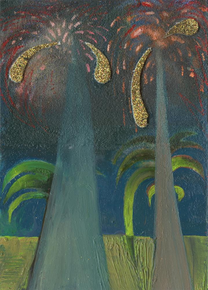 Charlie Chesterman, Trees With Fireworks 4, 2022