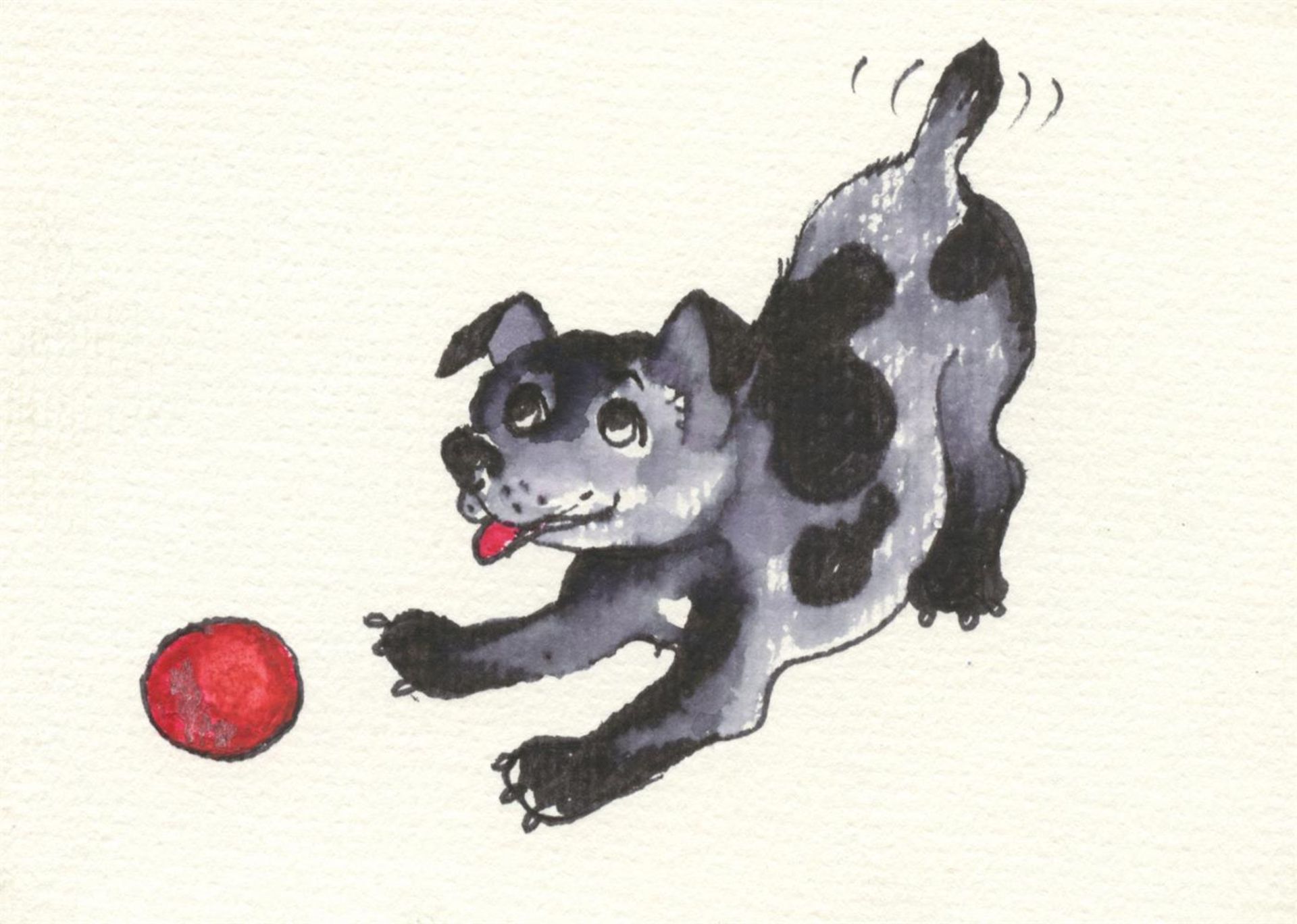 Jeanne Maze, Dog and Ball, 2022