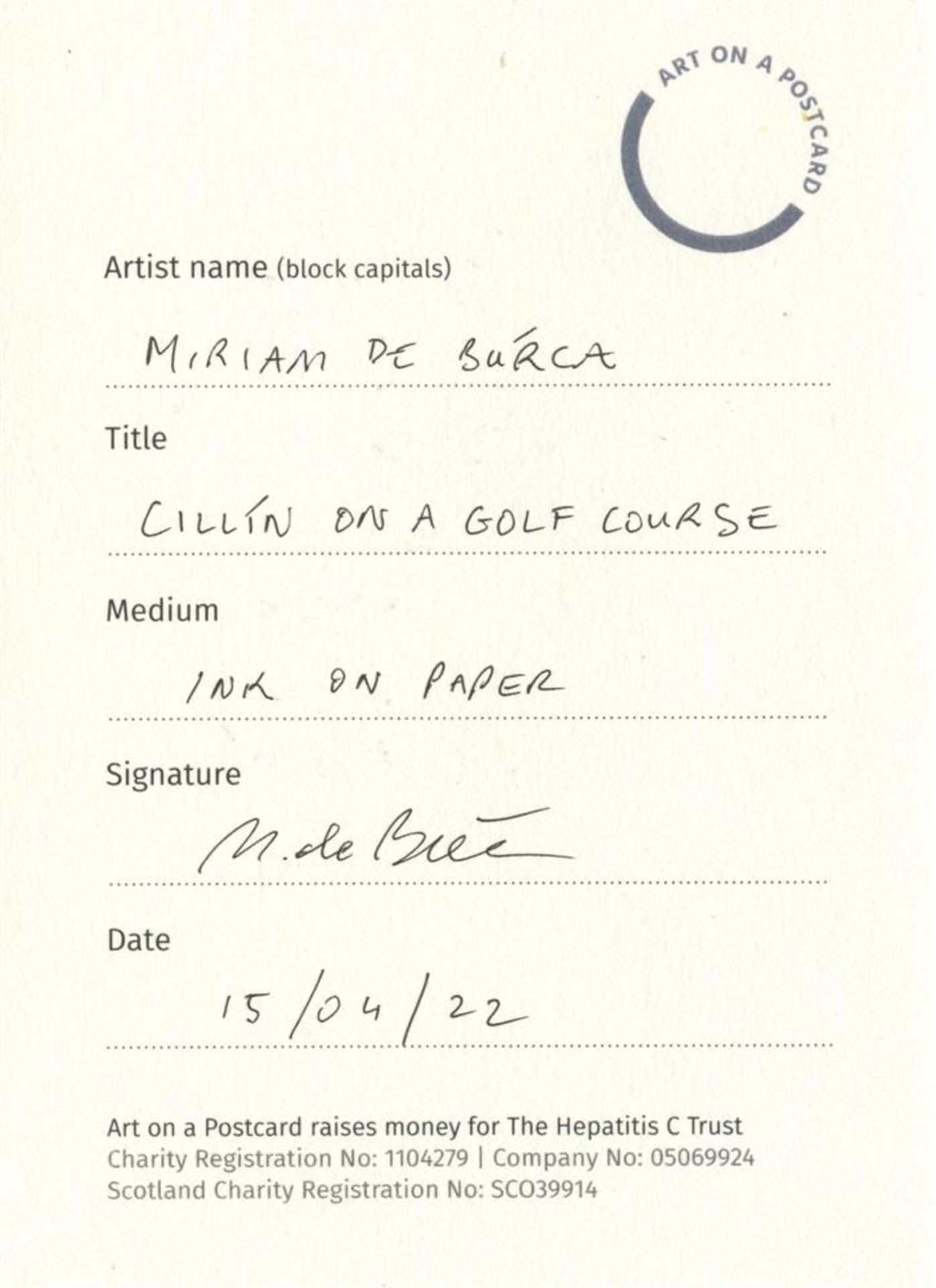 Miriam De Búrca, Cillín on a Golf Course, 2022 - Image 2 of 3