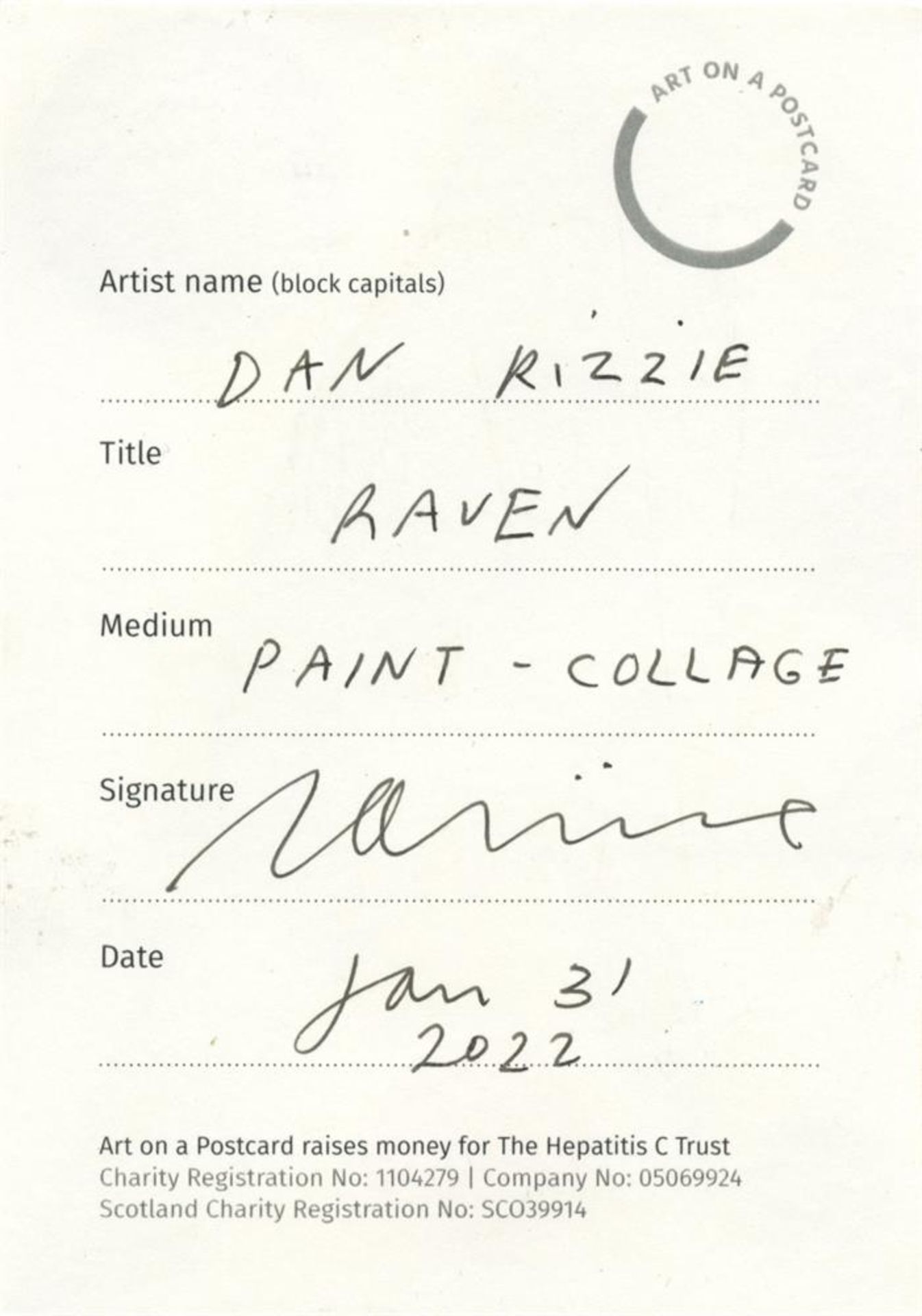 Dan Rizzie, Raven, 2022 - Image 2 of 3