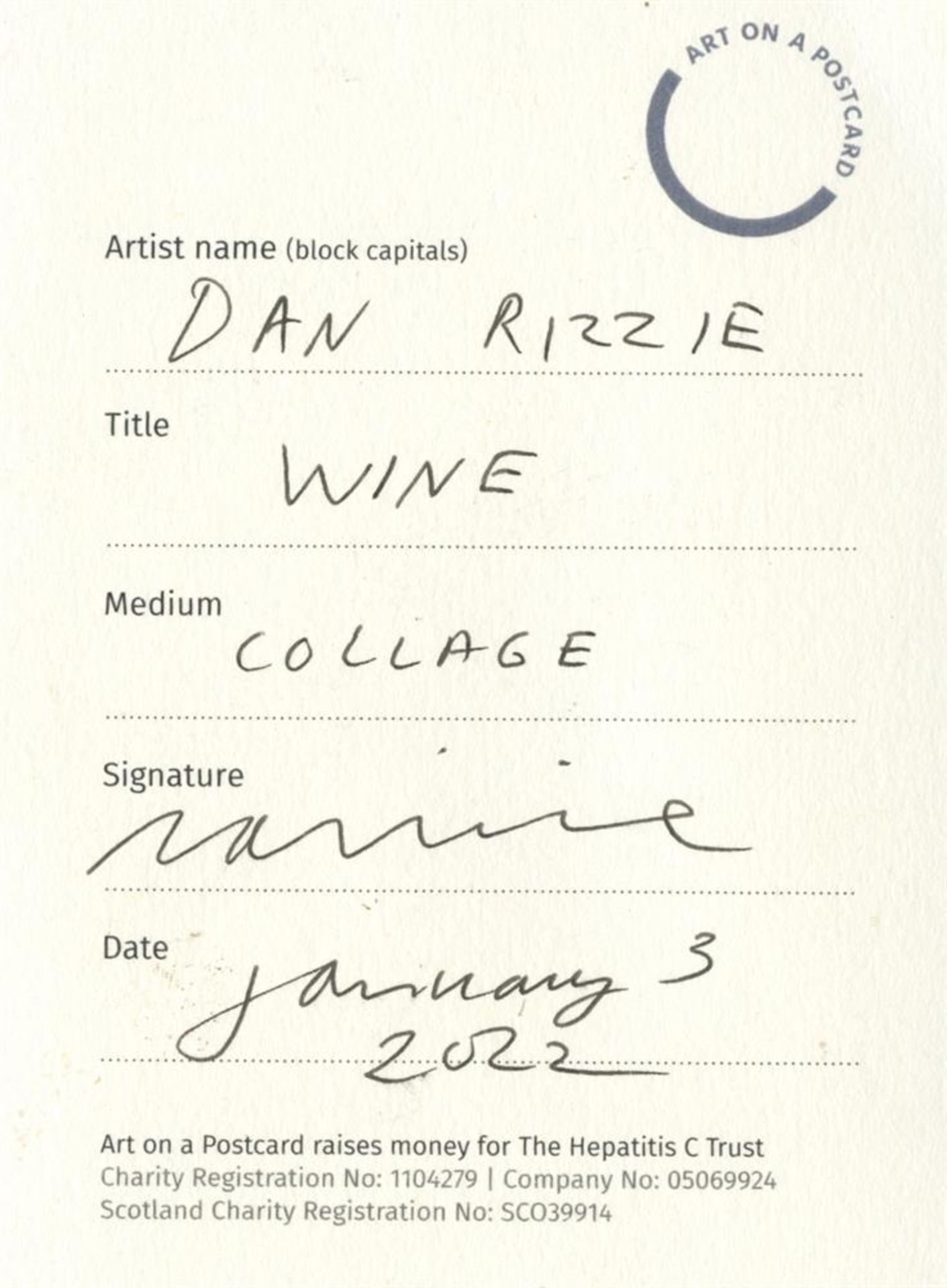 Dan Rizzie, Wine, 2022 - Image 2 of 3