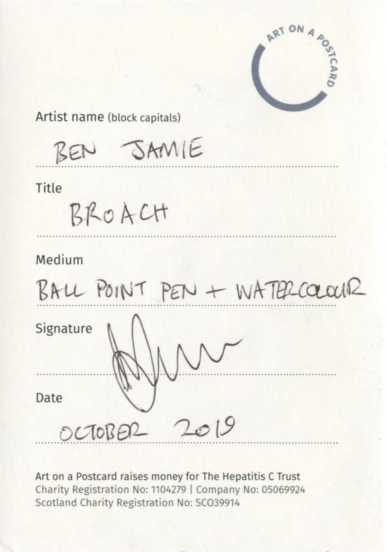 Ben Jamie, Broach, 2019 - Image 2 of 3