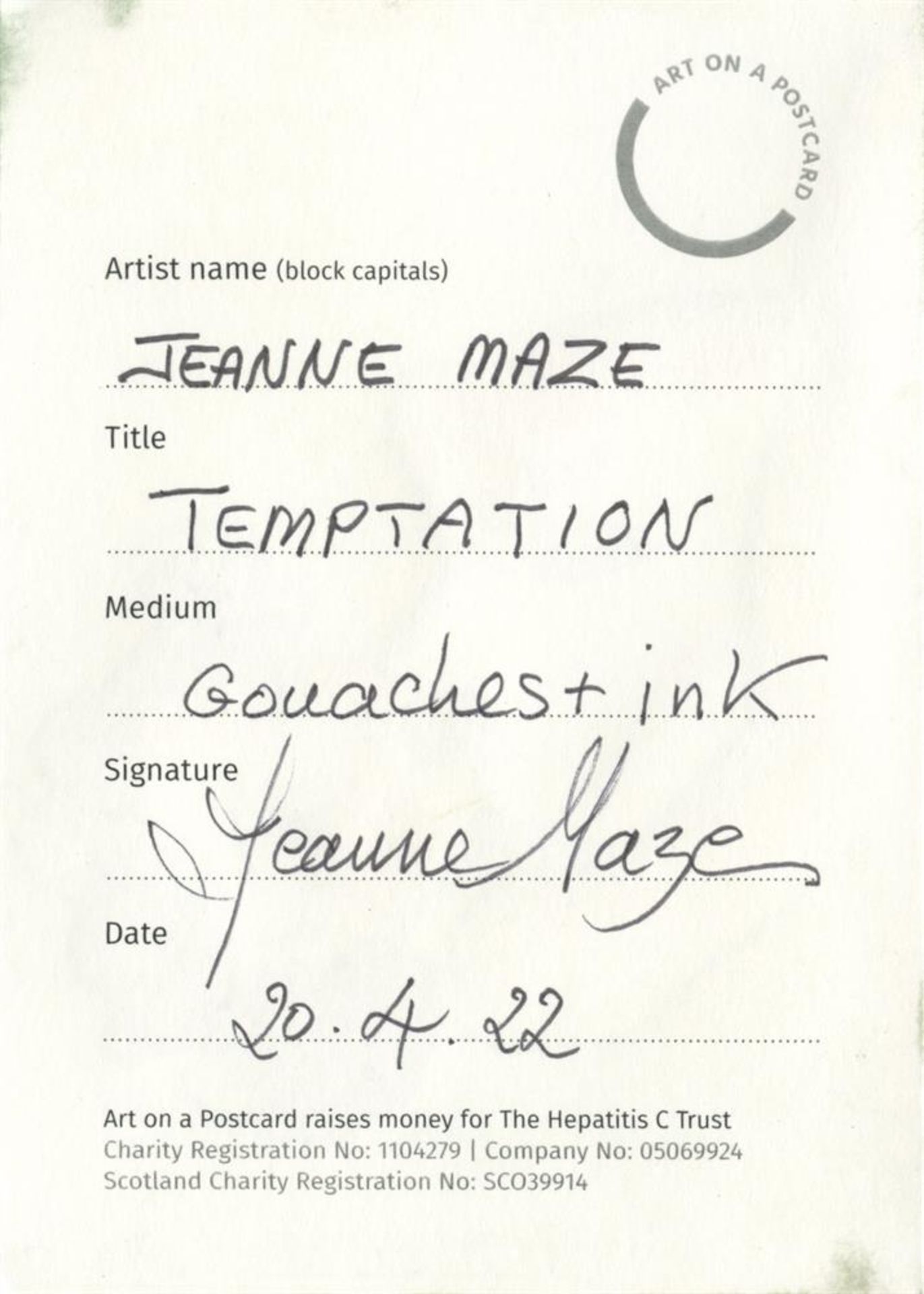 Jeanne Maze, Temptation, 2022 - Image 2 of 3