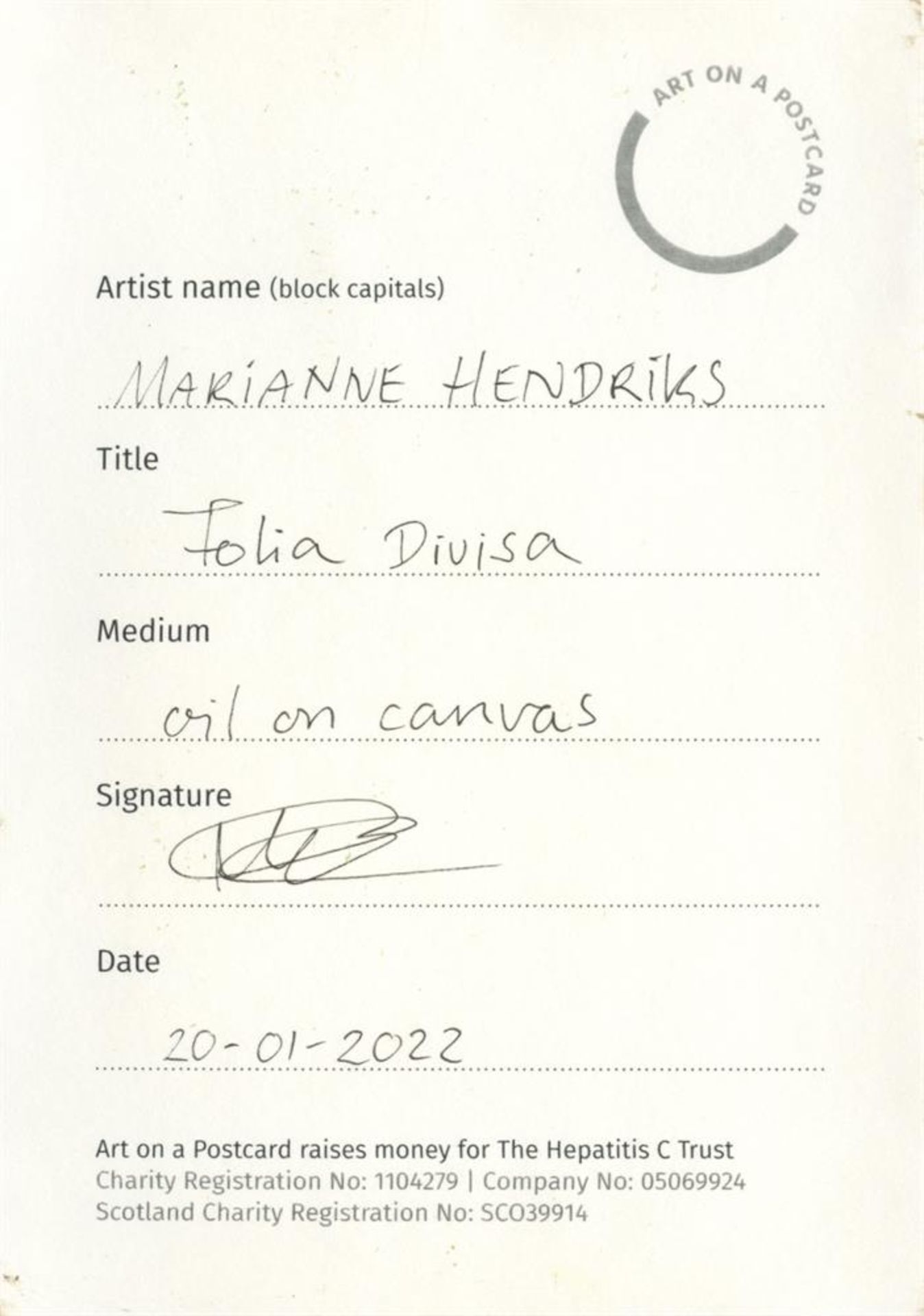 Marianne Hendriks, Folia Divisa, 2022 - Image 2 of 3