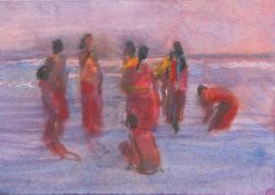 Simon Pierse, Saris on The Beach, 2022